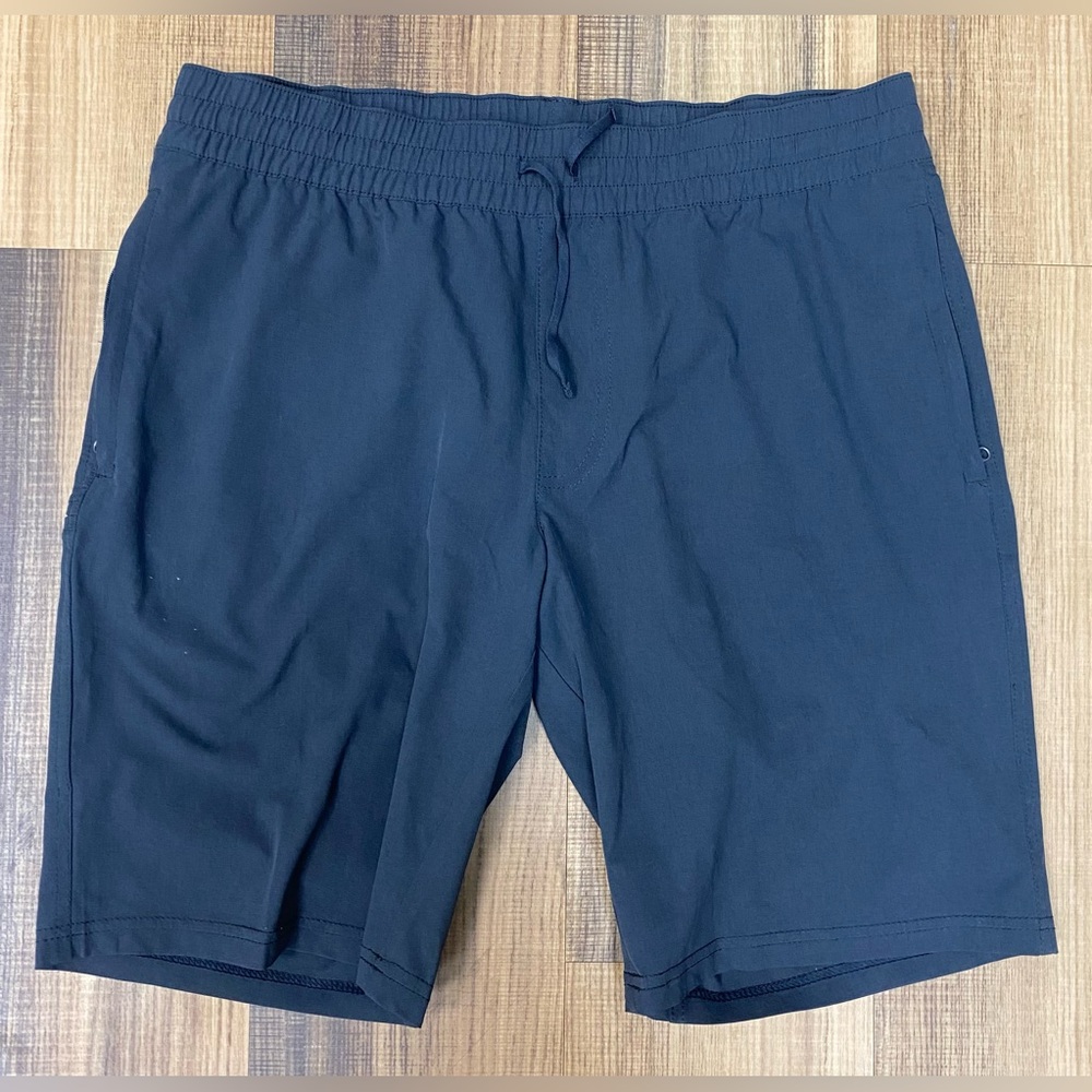 Kuhl Shorts Mens L Suppressor Stretch Drawstring Pockets 9" Hiking Trail Black